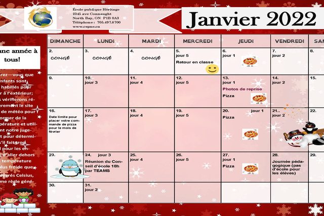 Calendrier